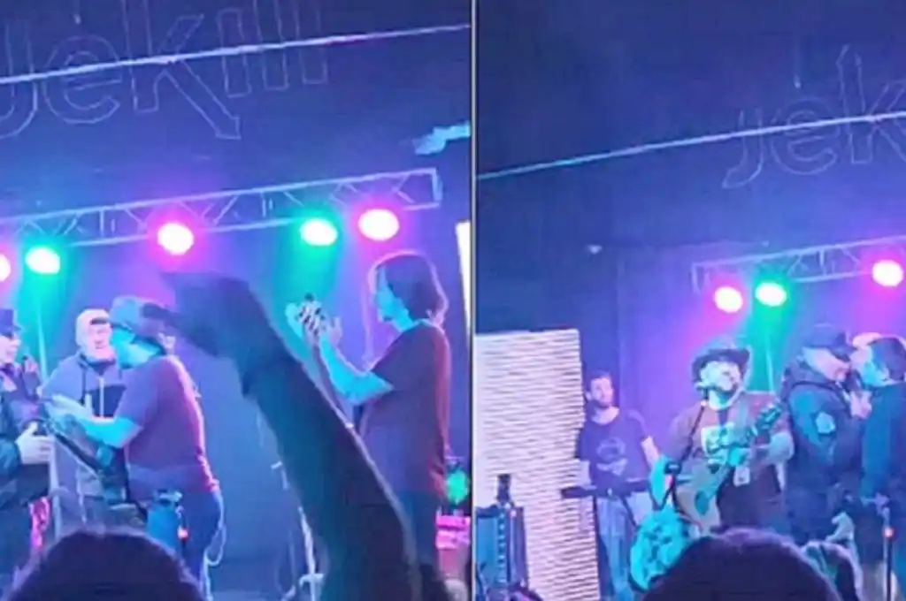 Policía en el show de Piti Fernández