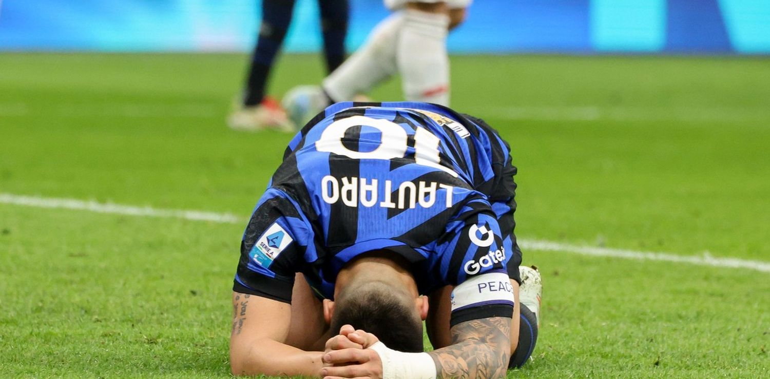 Multa para Lautaro Martínez por blasfemar en la derrota del Inter