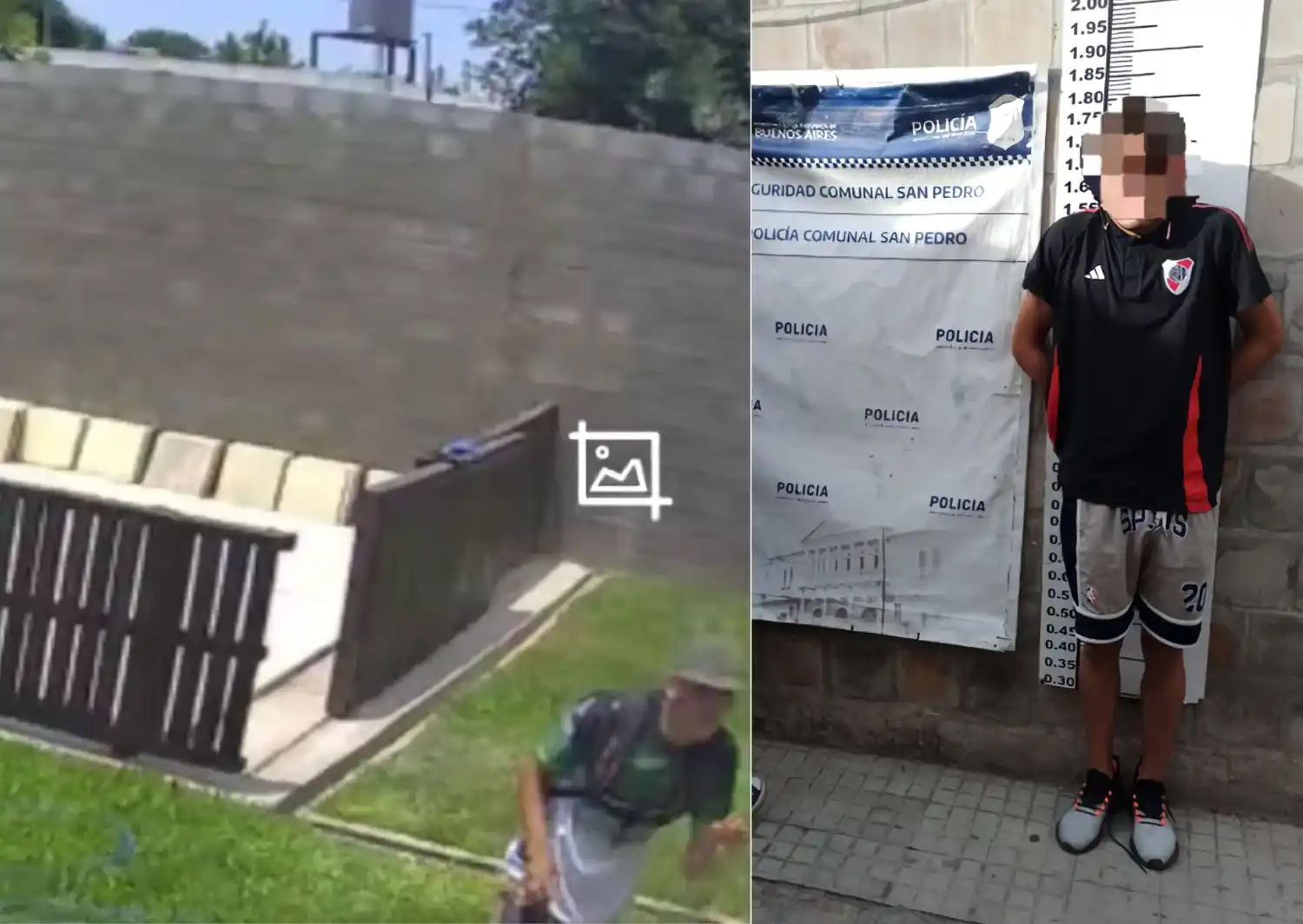 Las cámaras de seguridad de la vivienda registraron el momento del robo y se trata del mismo delincuente que intentó matar a su pareja.