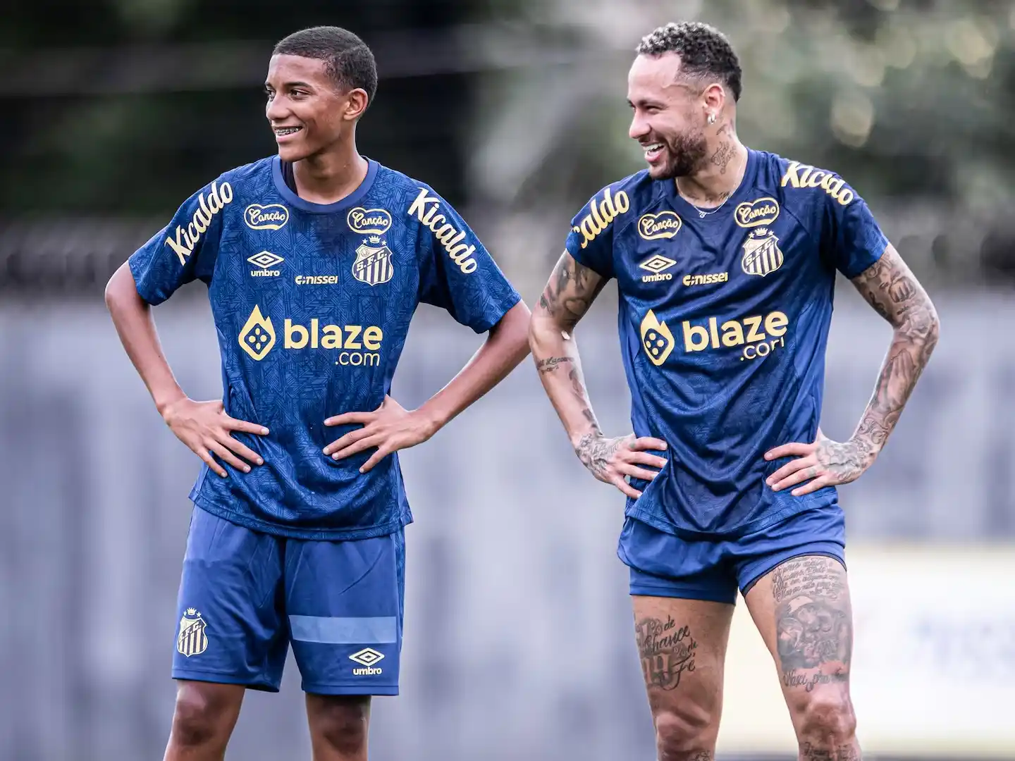 Robinho Jr. y Neymar,
