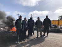 Manifestación de los recuperadores del relleno sanitario