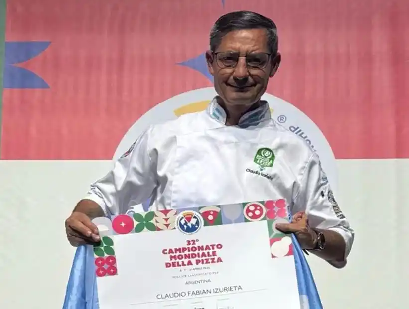 ¡Orgullo Chascomunense en Italia! Claudio Izurieta se consagra el Mejor Argentino en el Campeonato Mundial de la Pizza