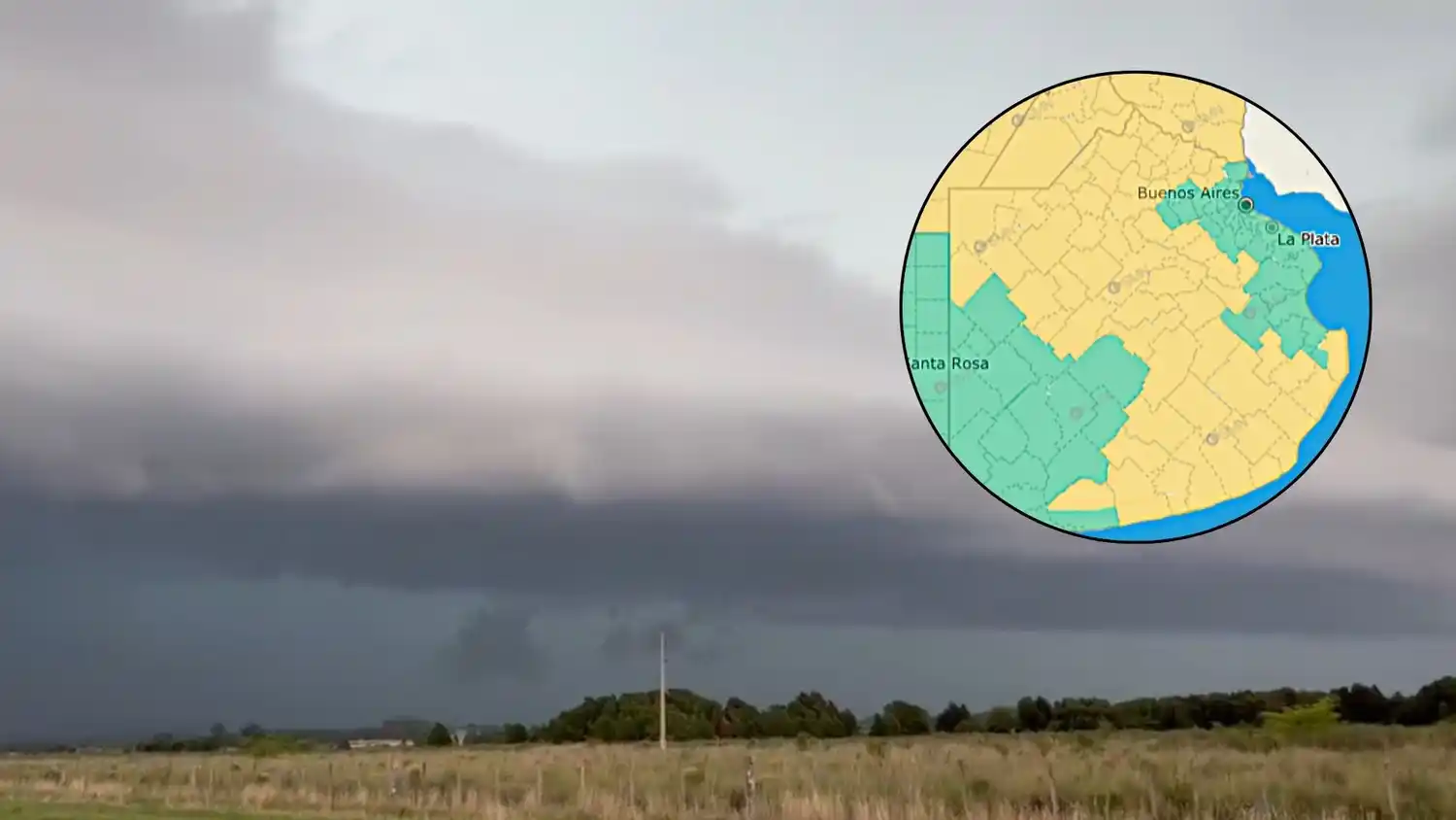 Tormentas y lluvias se prevén para gran parte de la provincia de Buenos Aires.