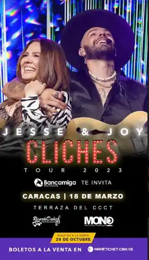 Este viernes 28 de octubre se venderán las entradas para Jesse & Joy