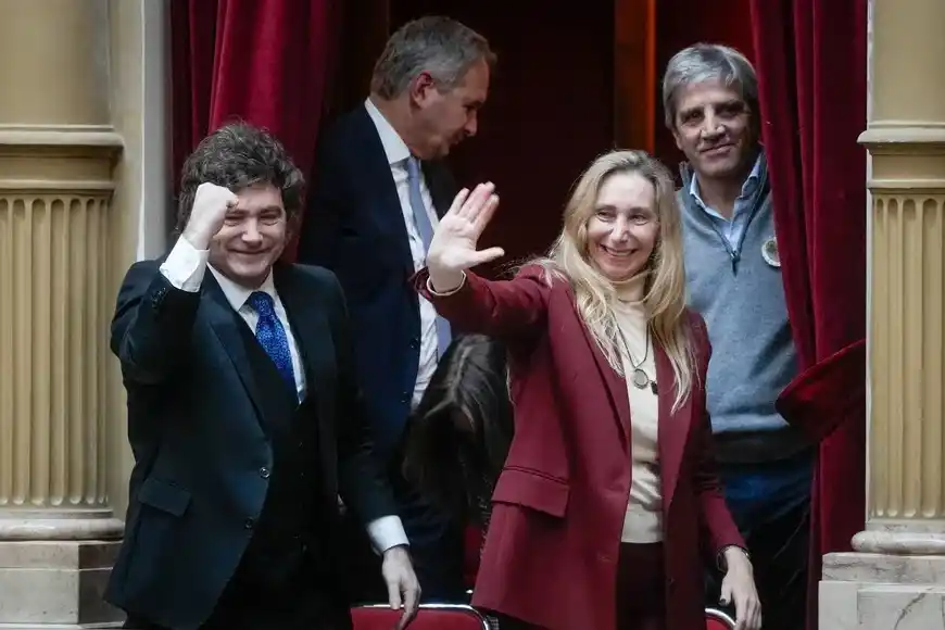 Javier Milei y Karina Milei