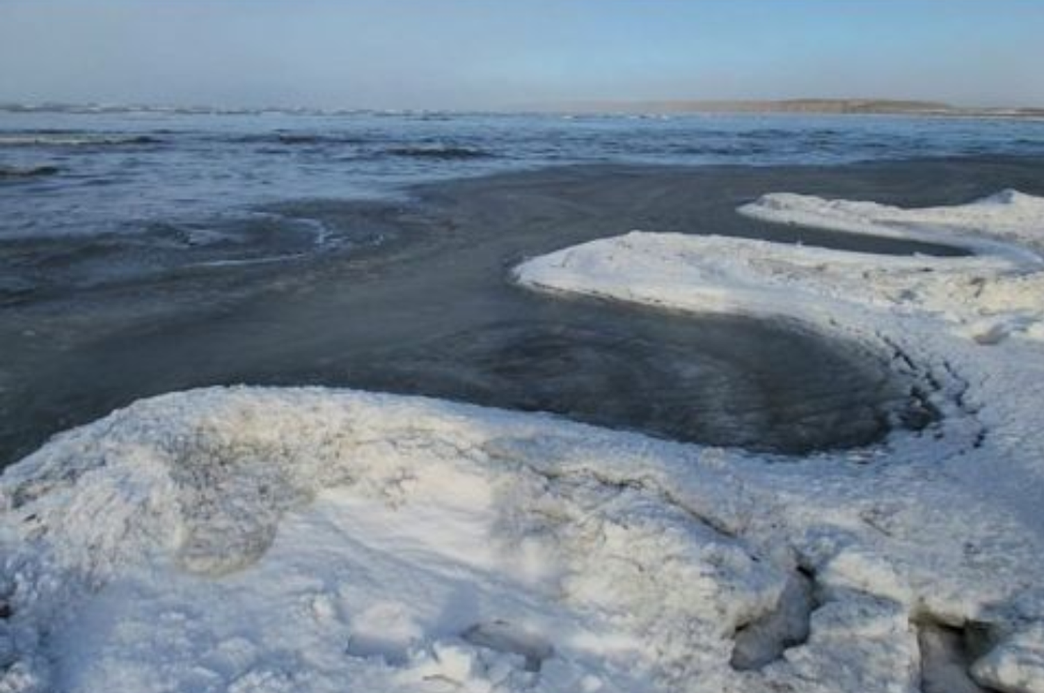 Otra de las imágenes del crudo invierno en el país