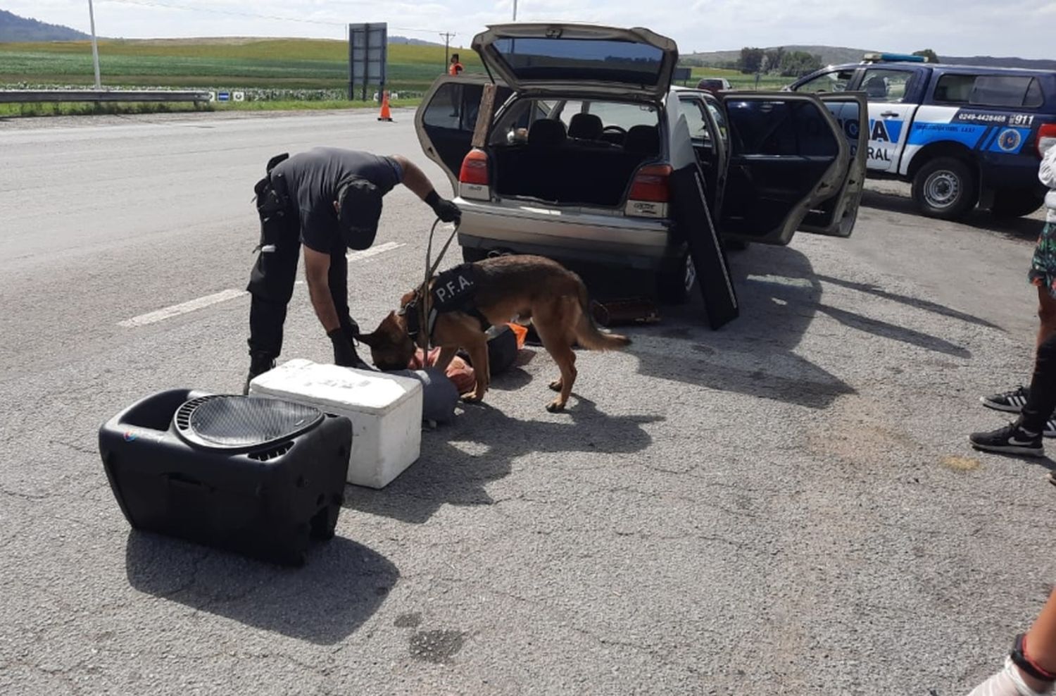 Operativos de la Policía Federal en la Ruta 226