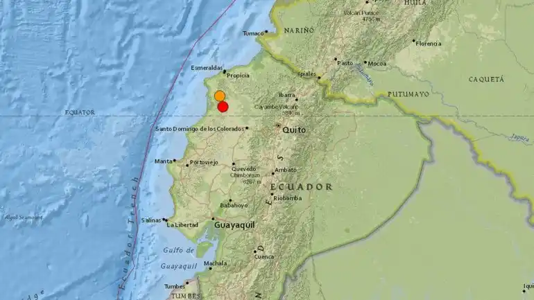 Ecuador: nuevo sismo de 7,2 en la escala de Richter