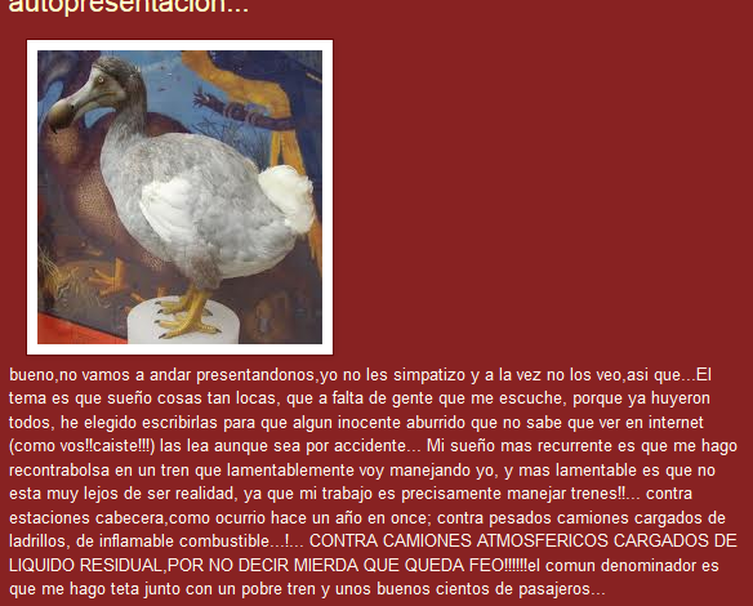 El blog de Julio César Benítez, el maquinista que conducía el tren Sarmiento que chocó en Once