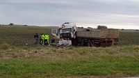 Un camión se despistó y generó destrozos en el kilometro 129 de la Ruta Nacional 226