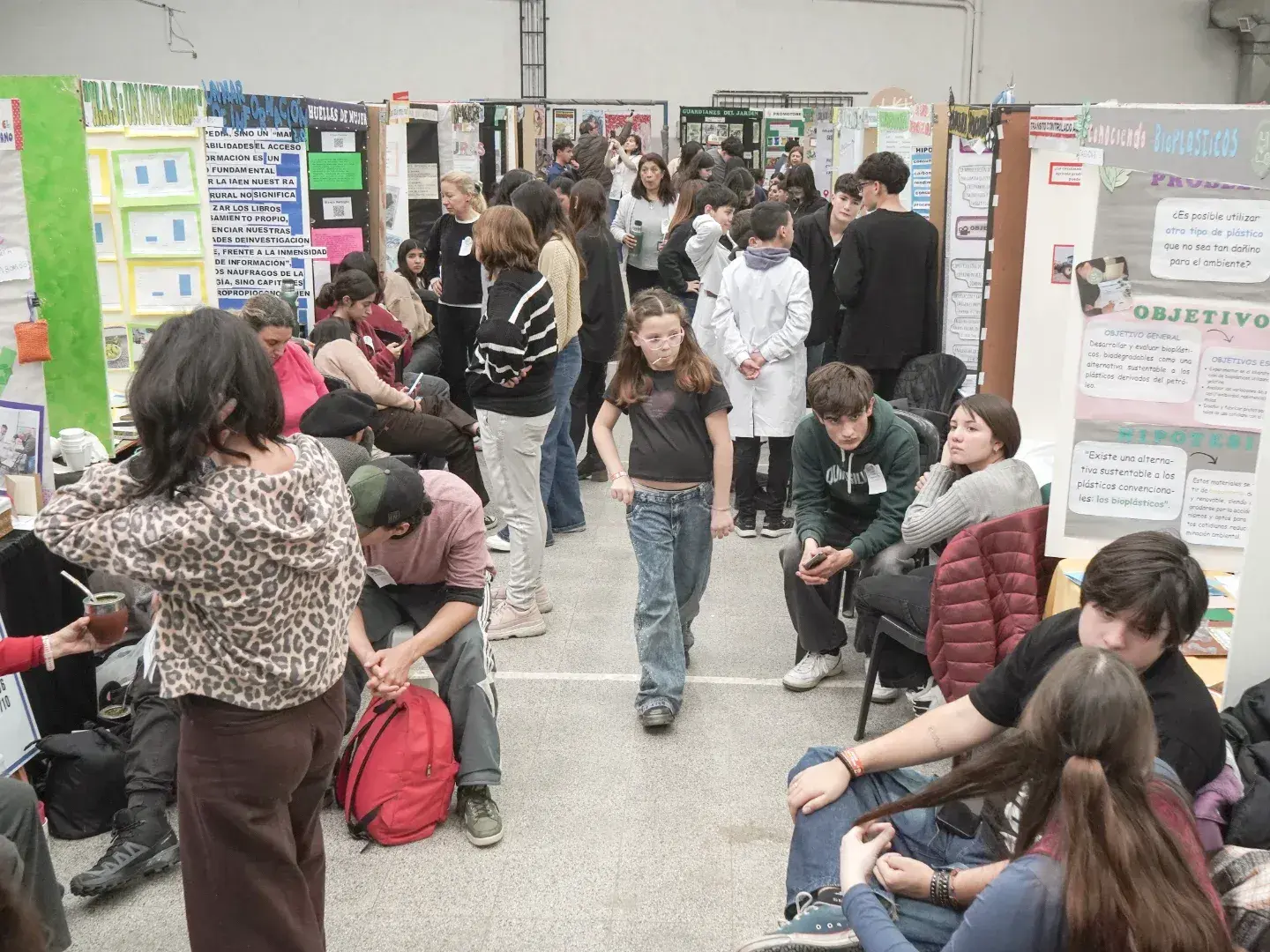 Los trabajos fueron expuestos en la Escuela Técnica Nº 3