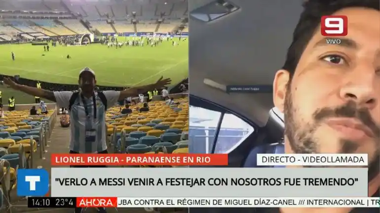 La experiencia de un entrerriano en el Maracaná: "Todavía no caigo"