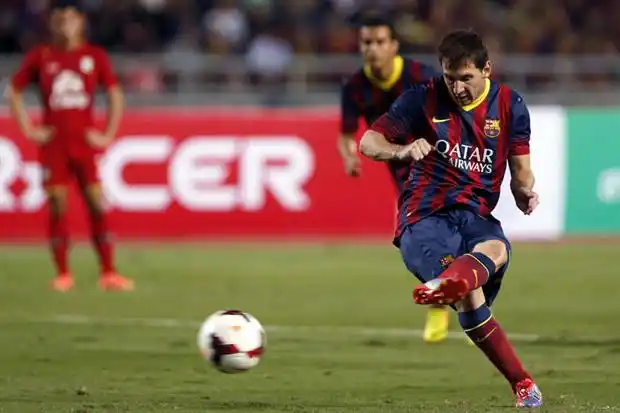 Messi y Neymar jugaron juntos en la goleada del Barcelona de Martino