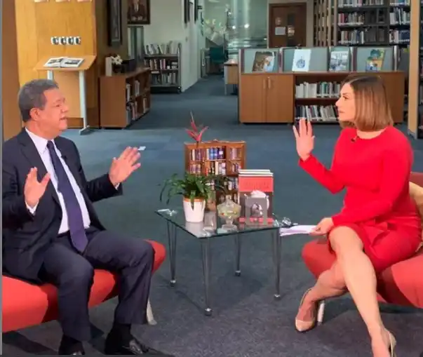 Elianta Quintero y el expresidente Leonel Fernández. Foto: Instagram