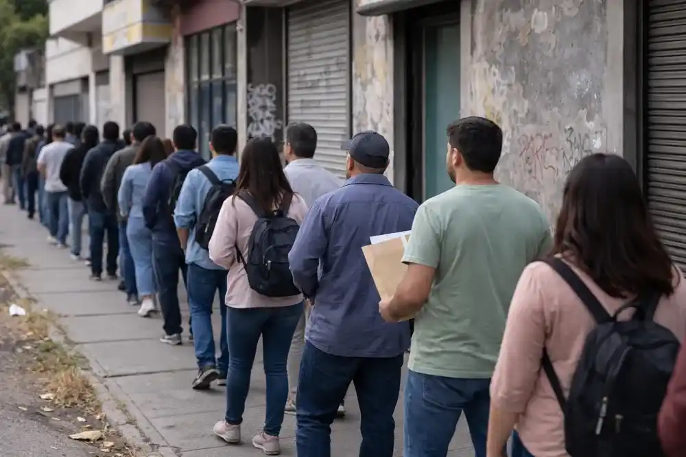 Según el Indec, la población desocupada se compone de 1,1 millones de personas que no tienen ocupación, están disponibles para trabajar y buscan empleo activamente.