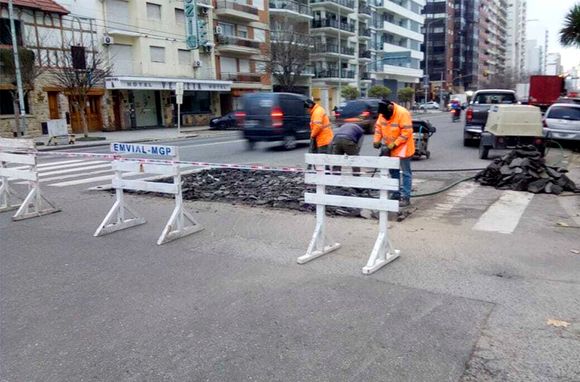 Cortes de tránsito programados para este lunes en distintos barrios de Mar del Plata