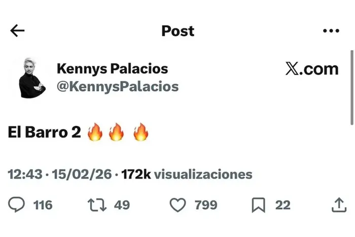 El posteo en X del estilista que desató la polémica.