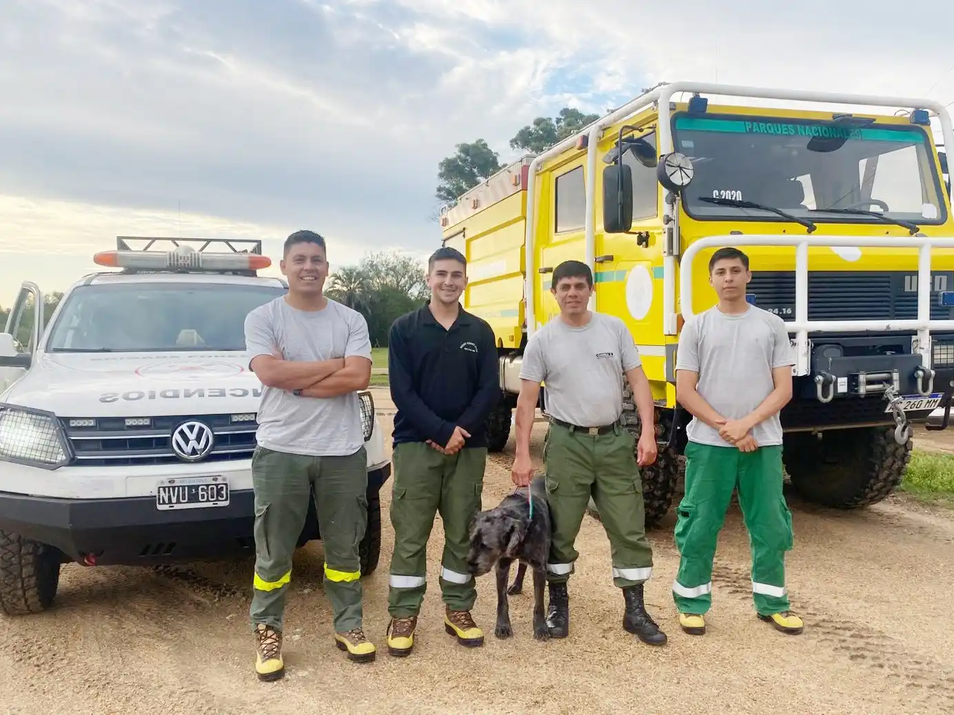La brigada forestal de la secretaría de salud participó de una jornada en el Parque Nacional El Palmar