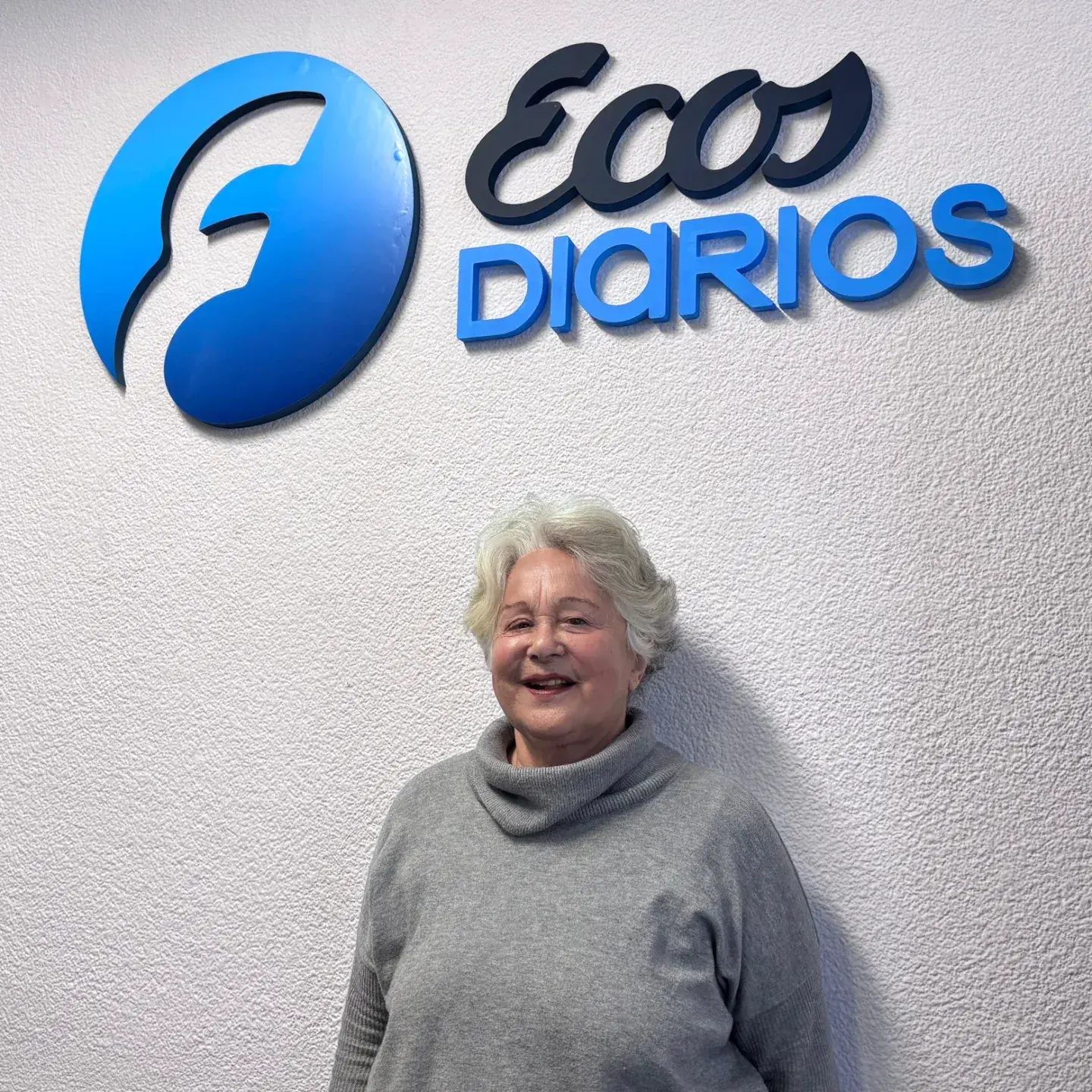 Mónica Berjman. En las instalaciones de Ecos Diarios