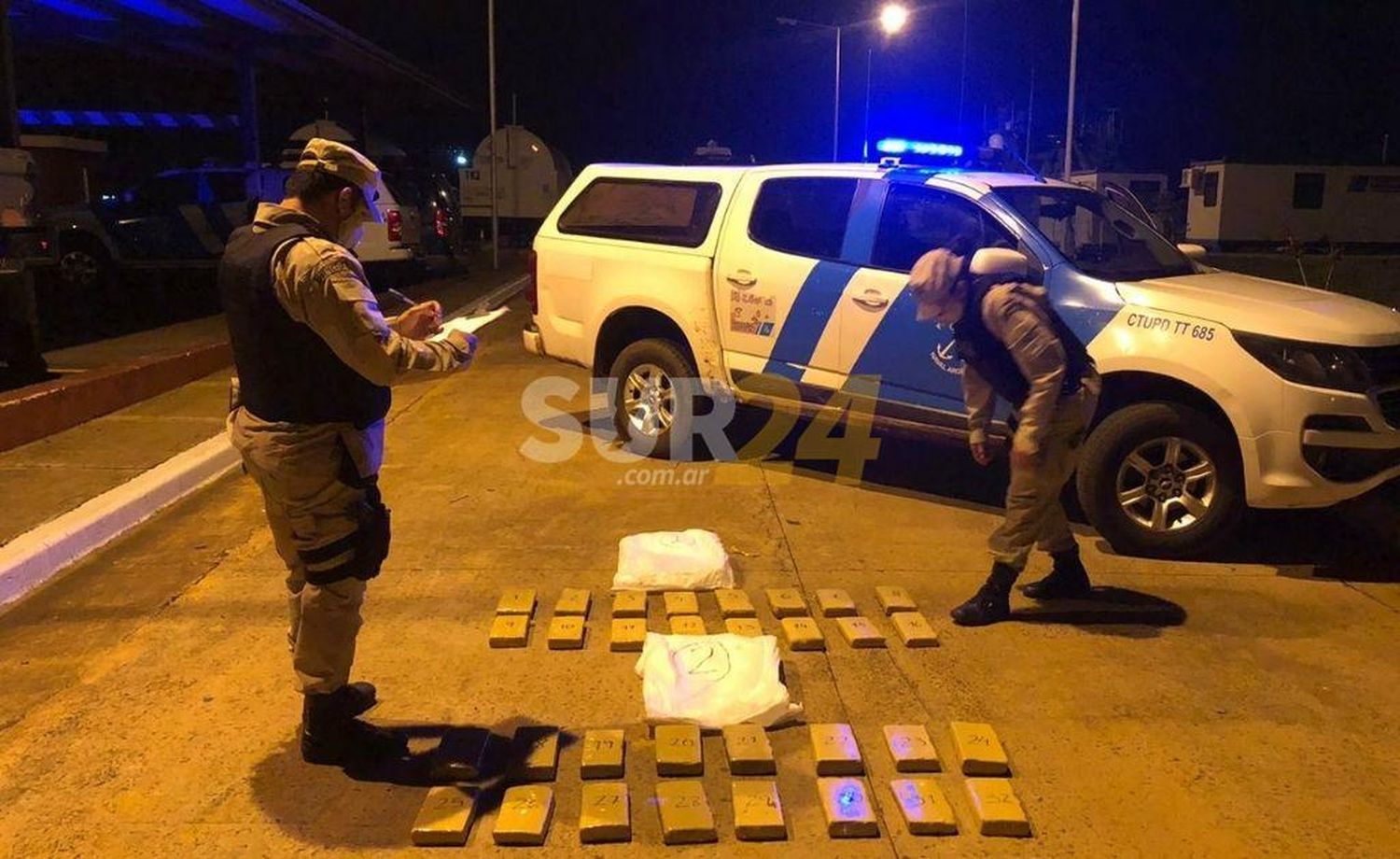 Prefectura incautó más de 183 kilos de marihuana