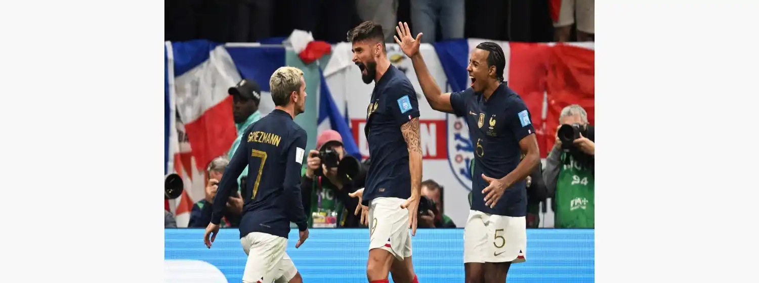 Francia eliminó a Inglaterra y pasó a semifinales