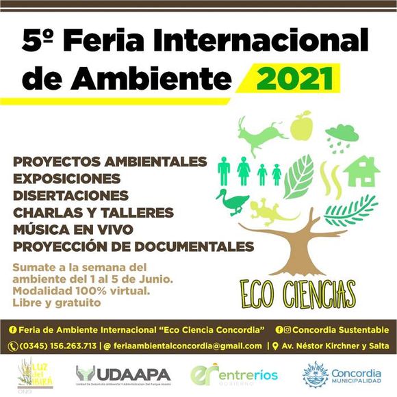 5ª Feria Internacional de Ambiente Eco Ciencias Concordia 2021