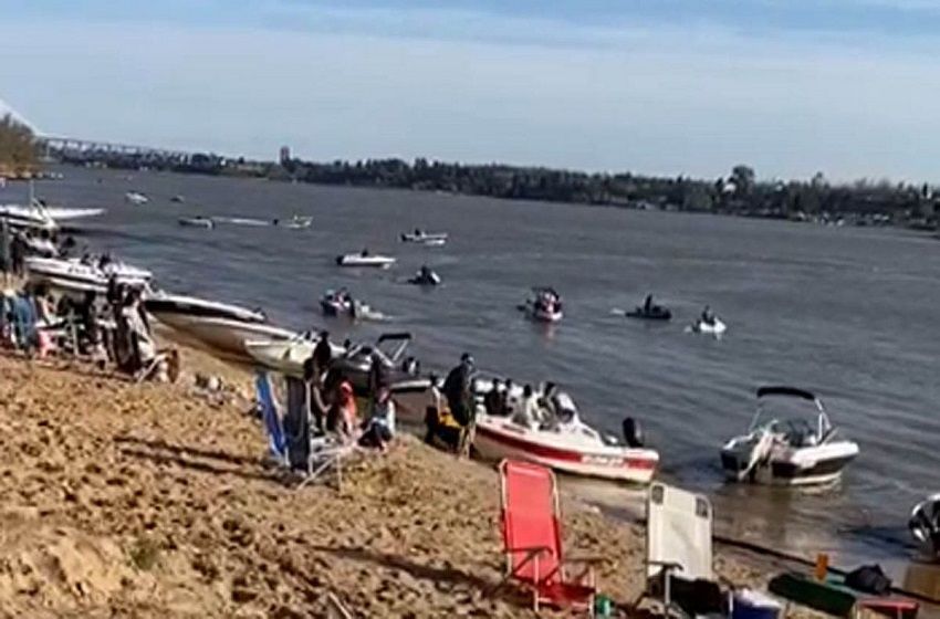 Tomaba sol en la isla y terminó con la pierna fracturada al ser arrollada por una moto de agua