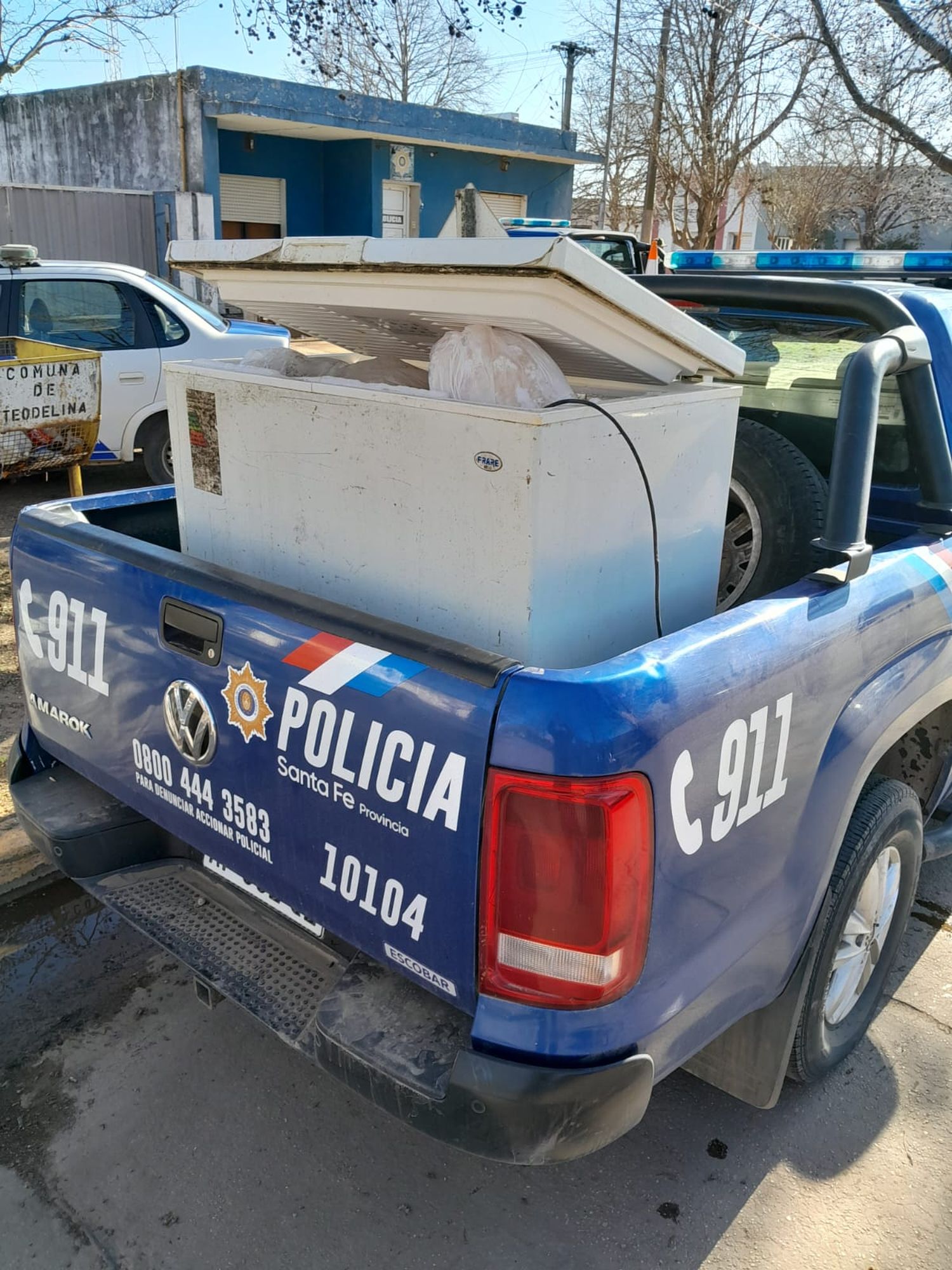 Encontraron los animales robados congelados en freezer. Crédito: Relaciones Policiales