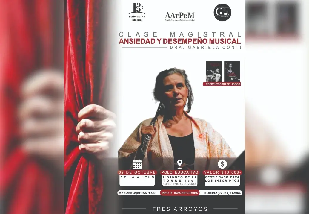 Flyer e información enviados por la directora Romina Piatti