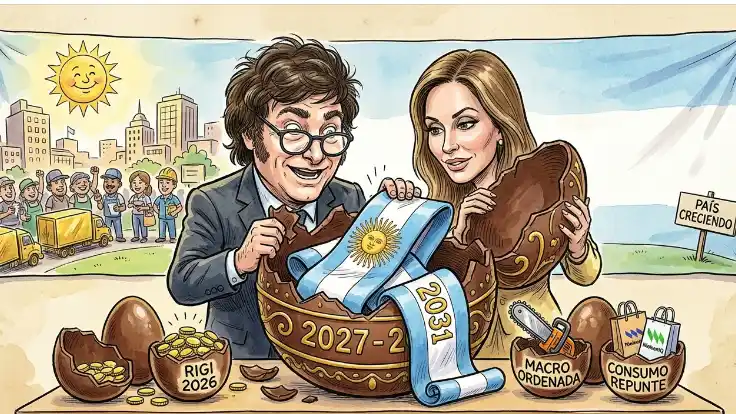 Optimistas. Los hermanos Milei apuntan a la reelección con consumo en alza.