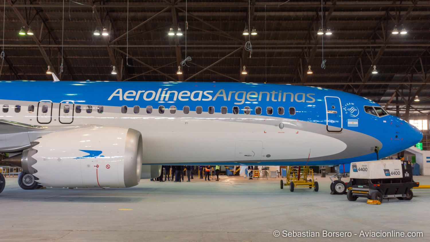 Llegó al aeropuerto de Ezeiza el nuevo Boeing 737 MAX 8 de Aerolíneas Argentinas (LV-KKE)