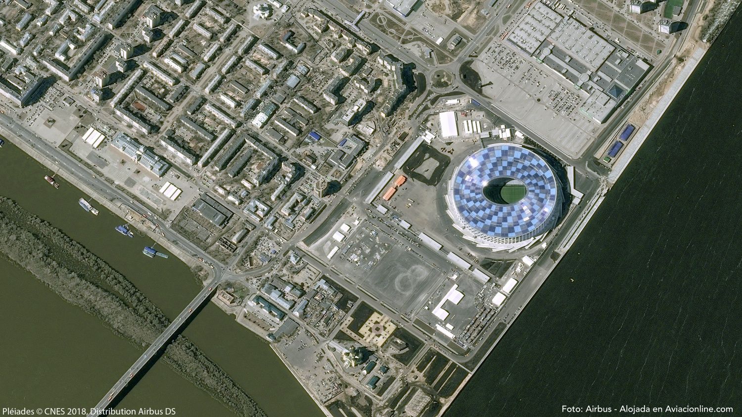 [Fotogalería] Así se ven los estadios del Mundial de Rusia desde el espacio