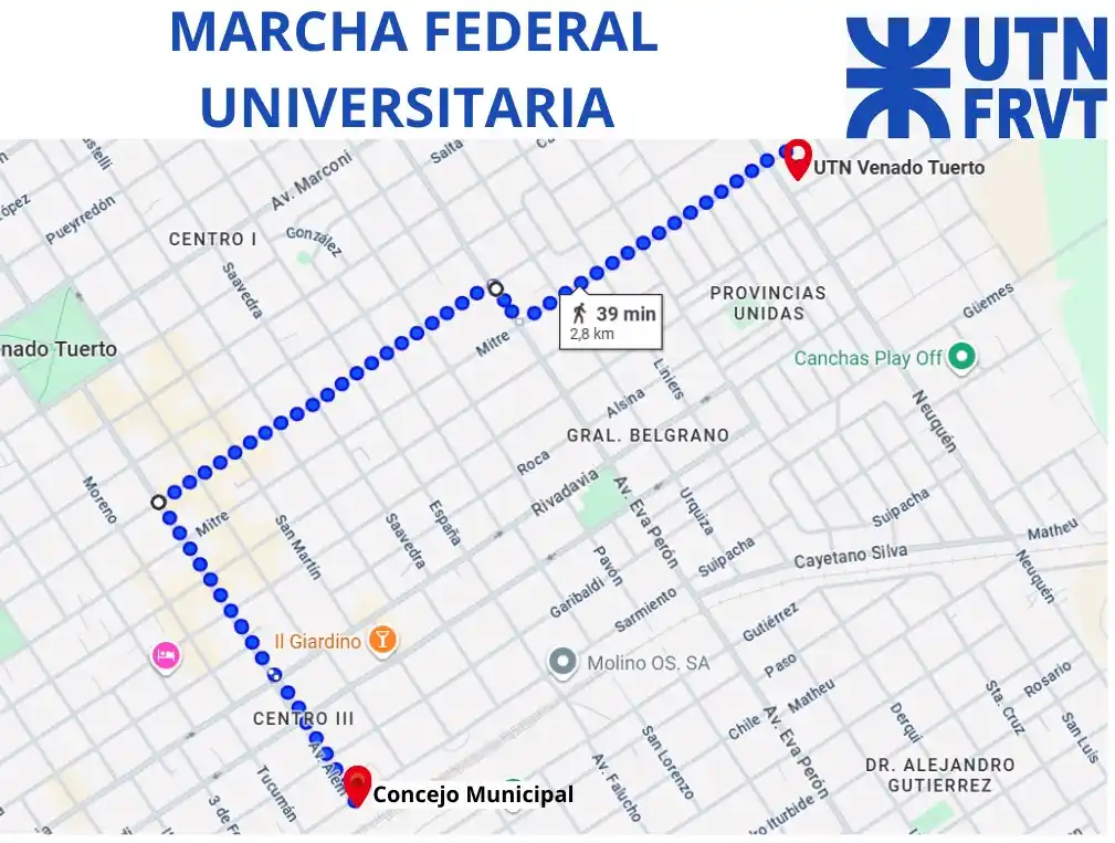 UTN marcha