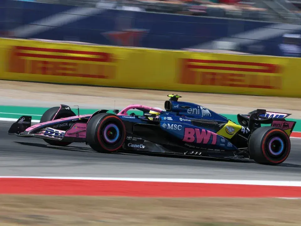 Colapinto en el GP de Estados Unidos.