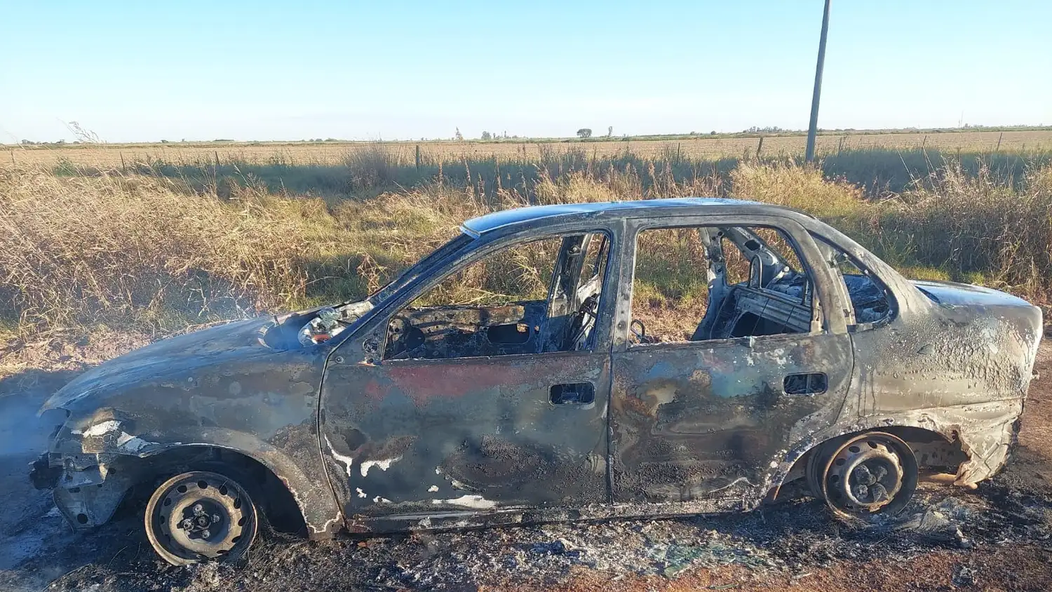 incendio vehicular en la ruta 63 - 3
