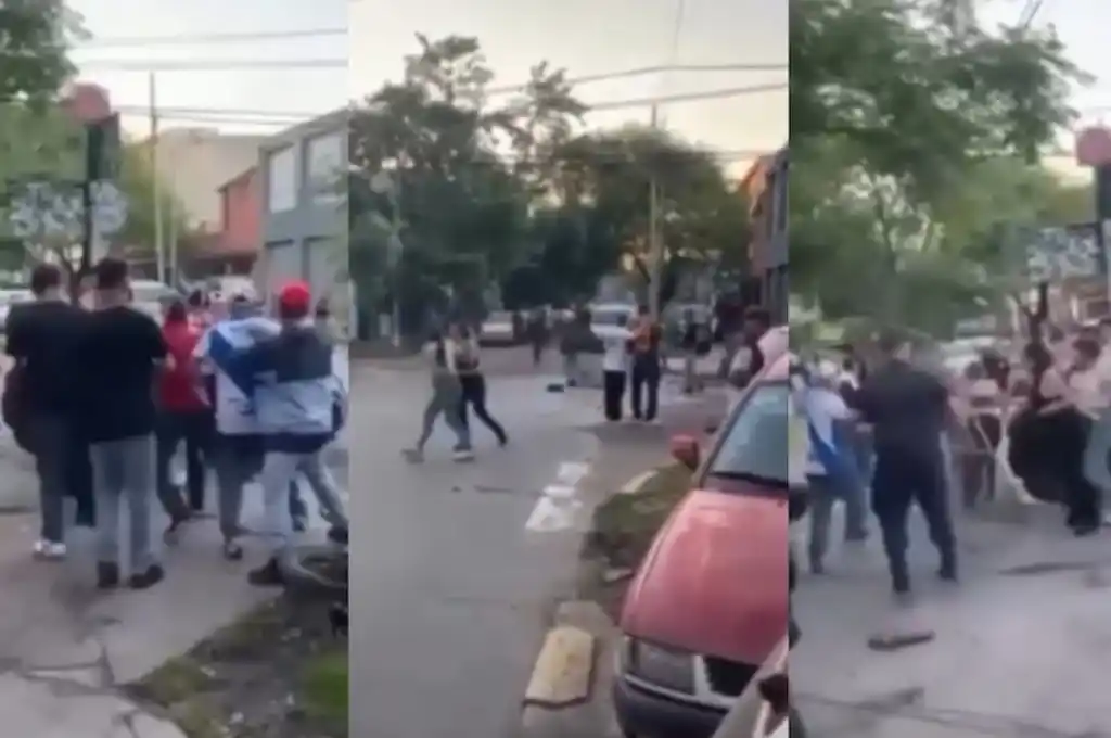 Batalla campal en la puerta de un bar en Merlo.