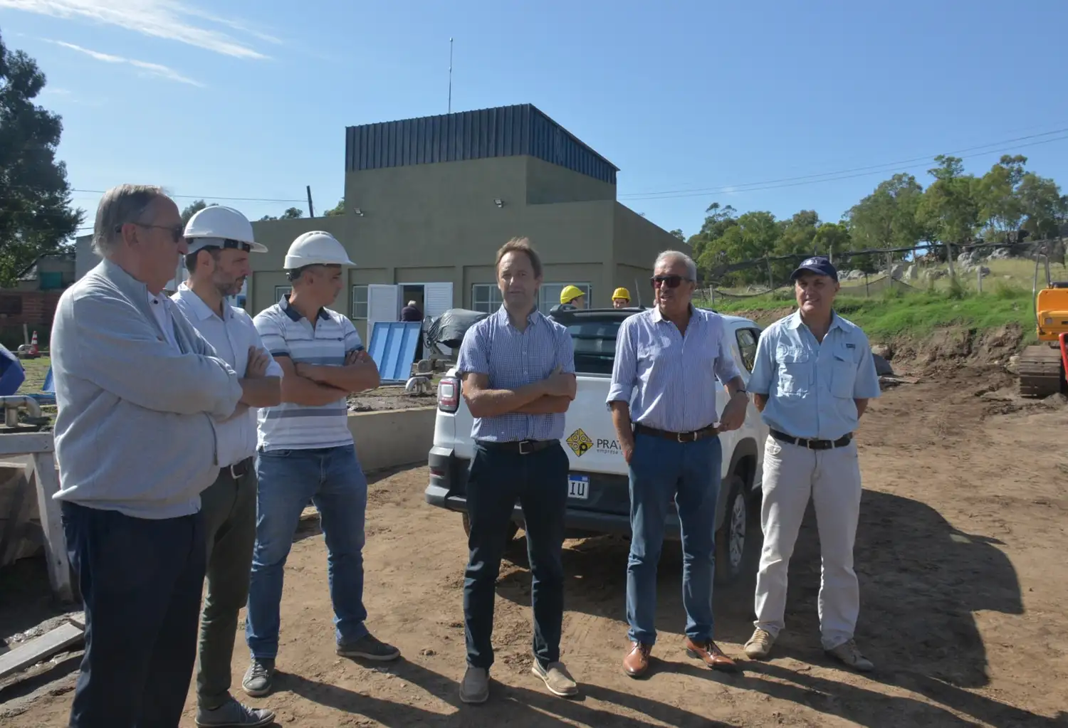 Autoridades recorrieron la nueva cisterna de La Movediza