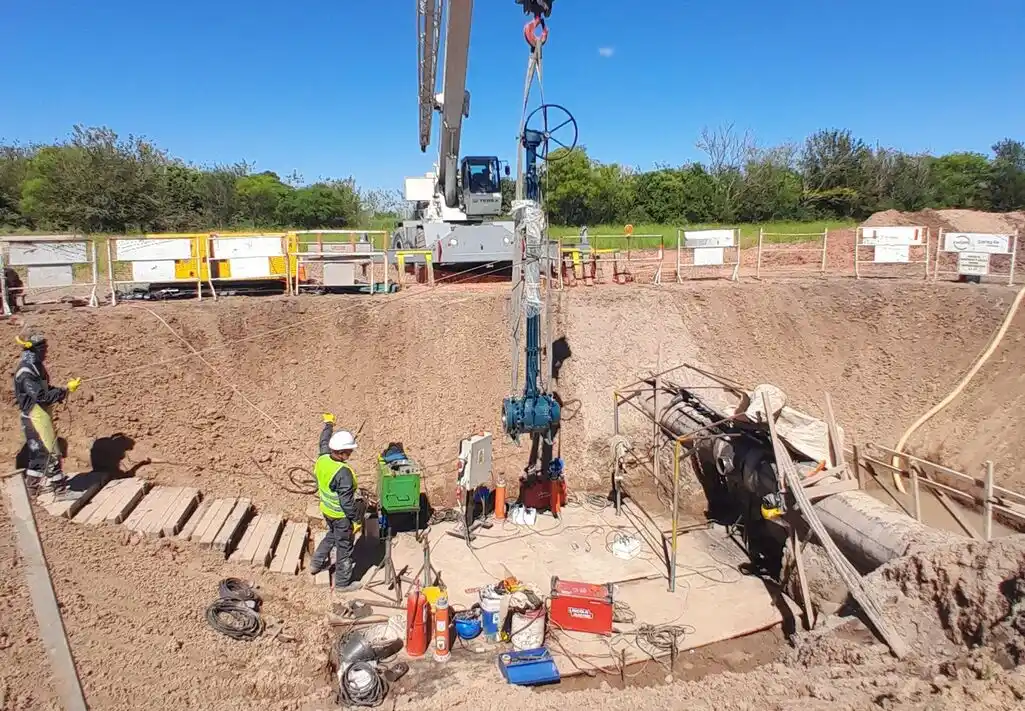 Avanza la obra del Gasoducto Metropolitano