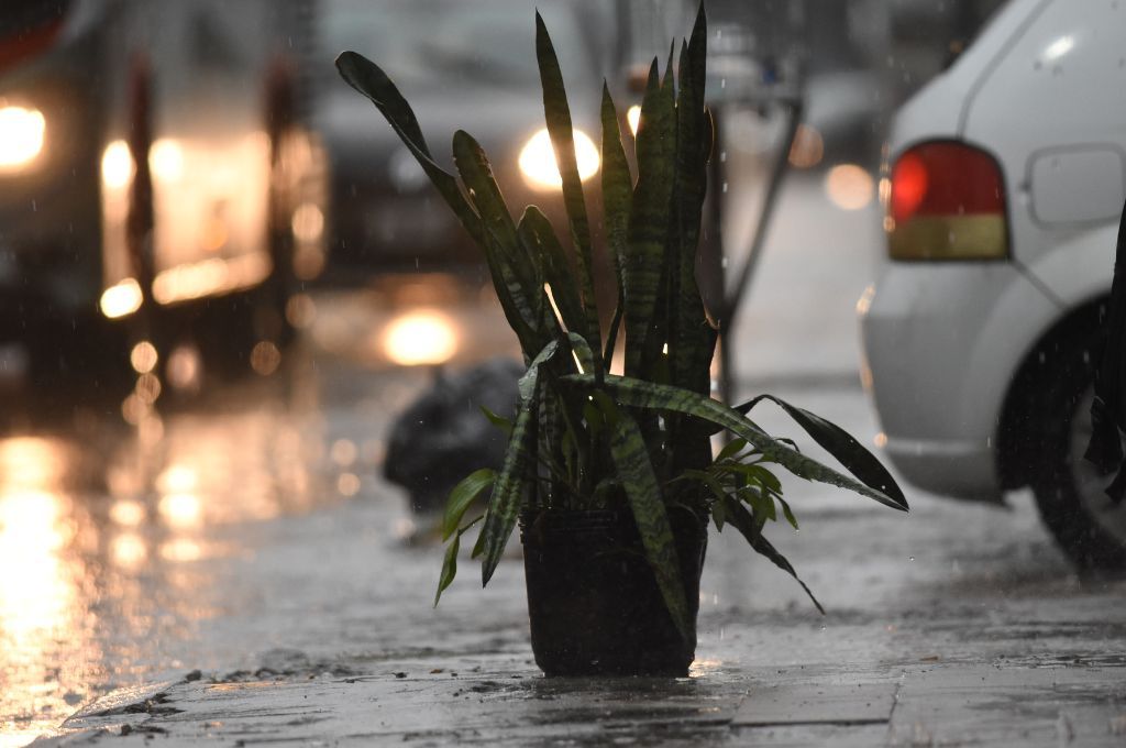 Lluvia en Santa Fe.