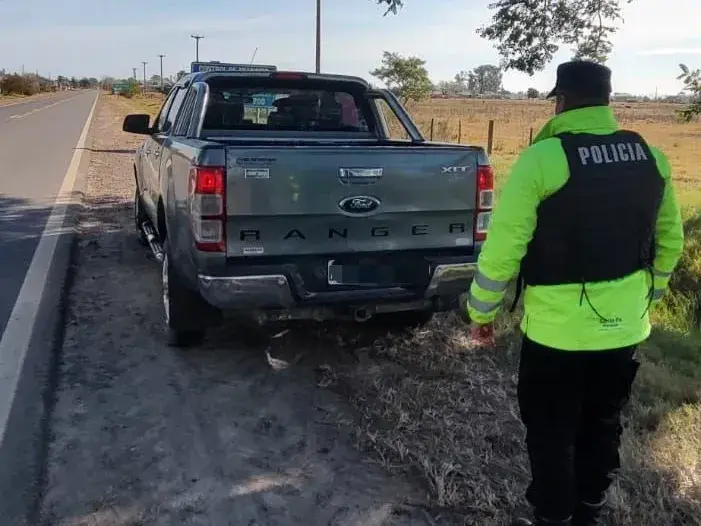 Secuestraron una Ford Ranger con pedido judicial durante un control sobre la Ruta Provincial 70