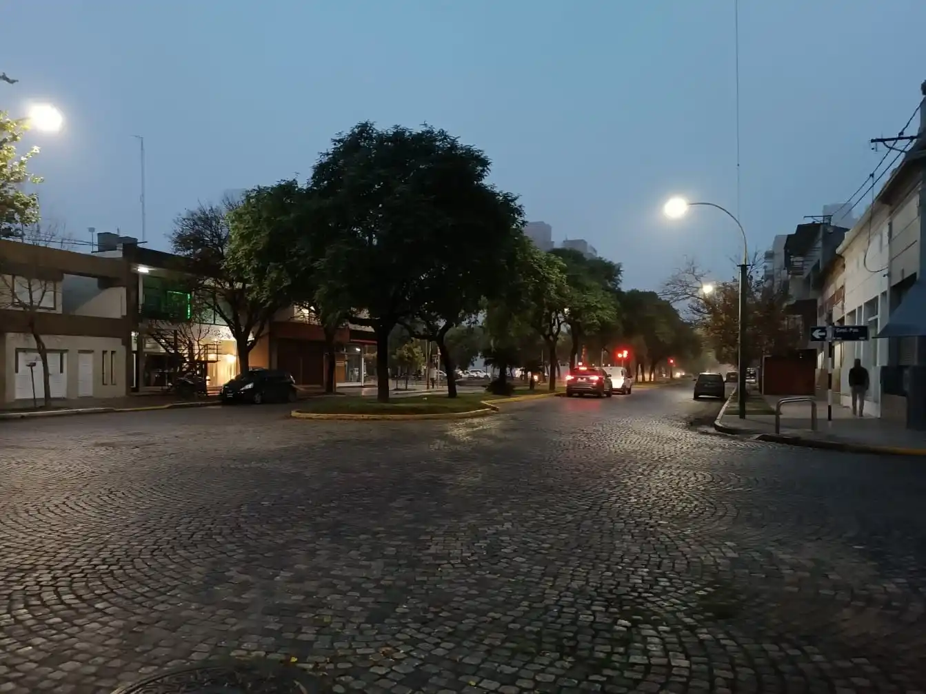 La neblina presente en la mañana de hoy.