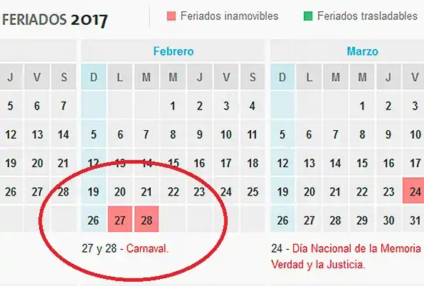 ¿Eliminarán el feriado de carnaval para cumplir con los días de clases?
