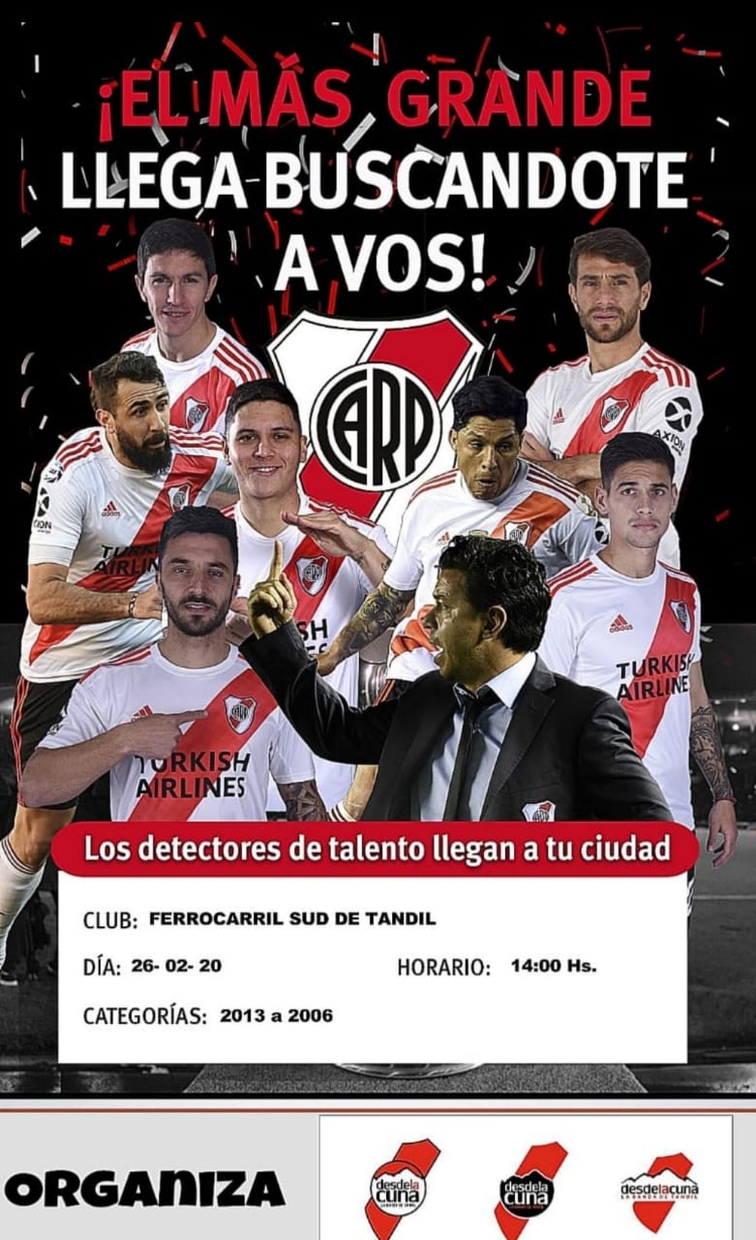 River lleva a cabo una prueba de jugadores en Tandil