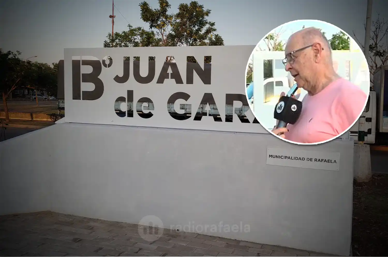 Ovidio Baretta - presidente vecinal barrio Juan de Garay | El barrio Juan de Garay tiene nuevo cartel