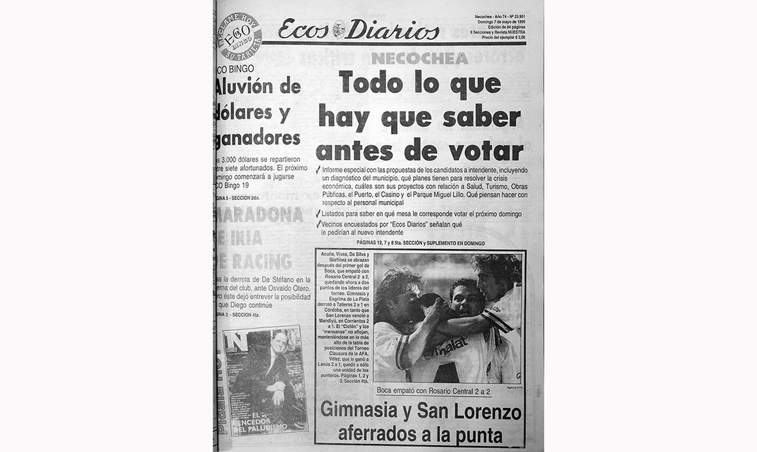 Domingo 7 de mayo de 1995