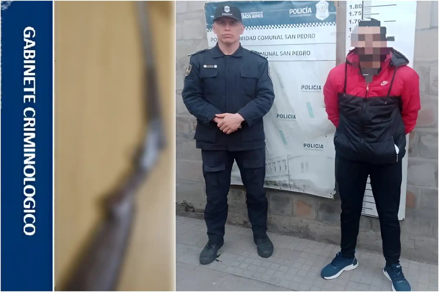 El aprehendido fue trasladado a la Comisaría.