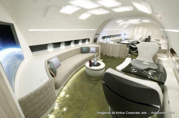 Volando con estilo (¡mucho!) en la nueva cabina Melody de Airbus Corporate Jets