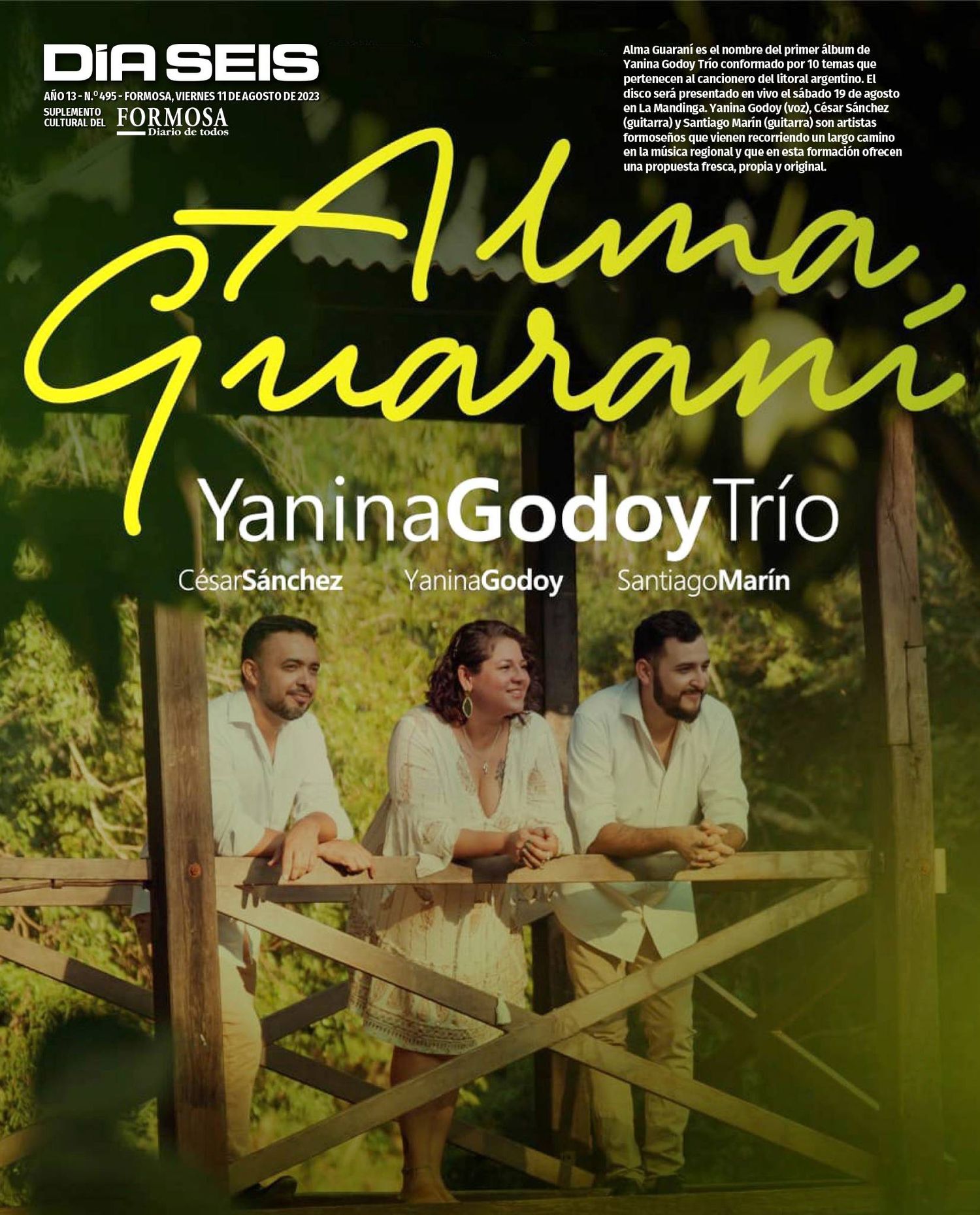 Yanina Godoy Trío presenta en vivo Alma Guaraní