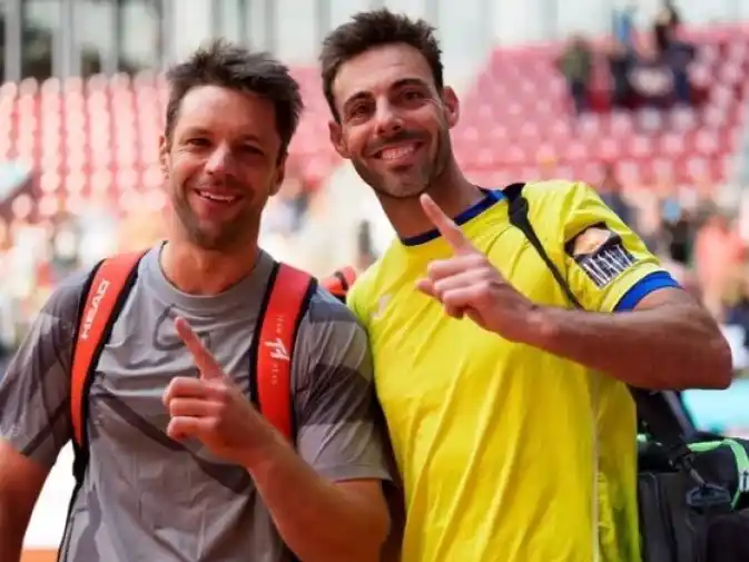 El argentino Zeballos y el español Granollers, los 1 en dobles. Foto: Redes