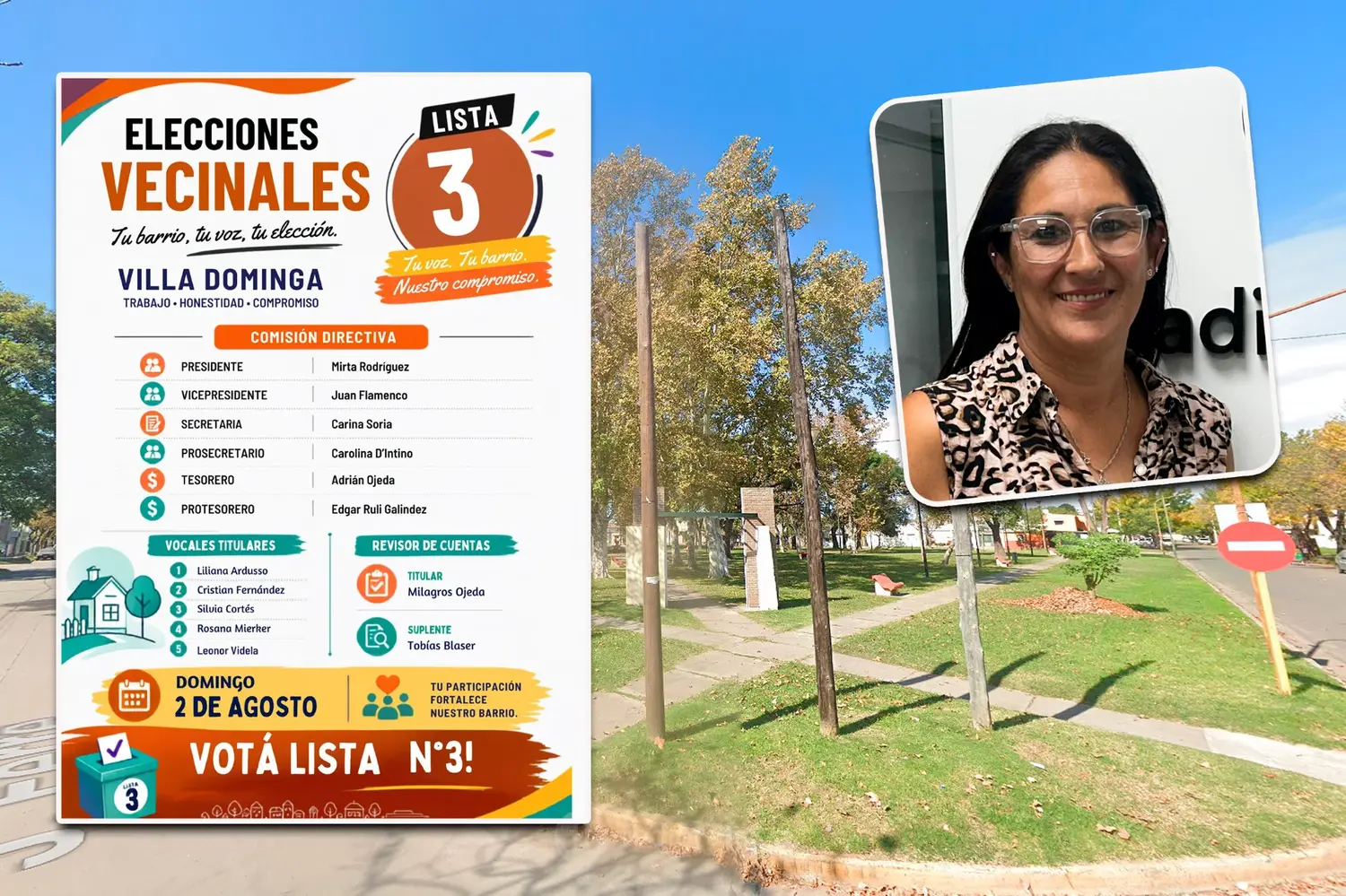 Elecciones vecinales barrio Villa Dominga | Mirta Rodríguez, de la lista 3: “Queremos una vecinal abierta"